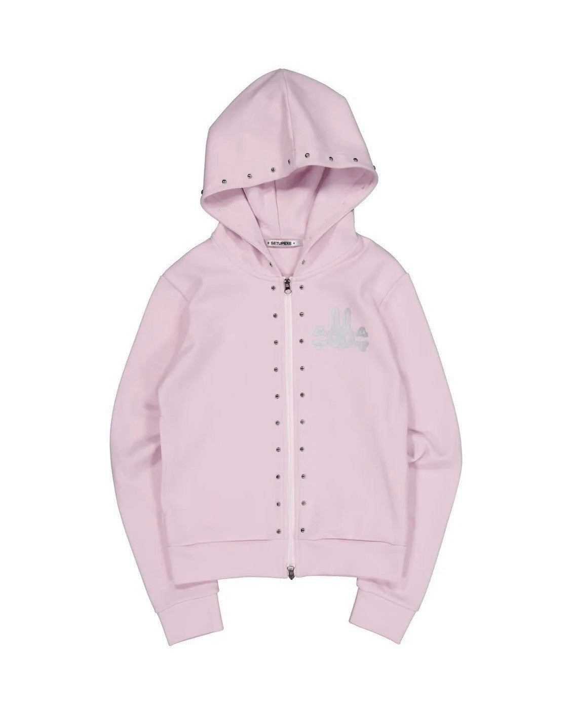 【SETUP-EXE】SKULL RABBIT SLIM HOODIE ZIP-UP