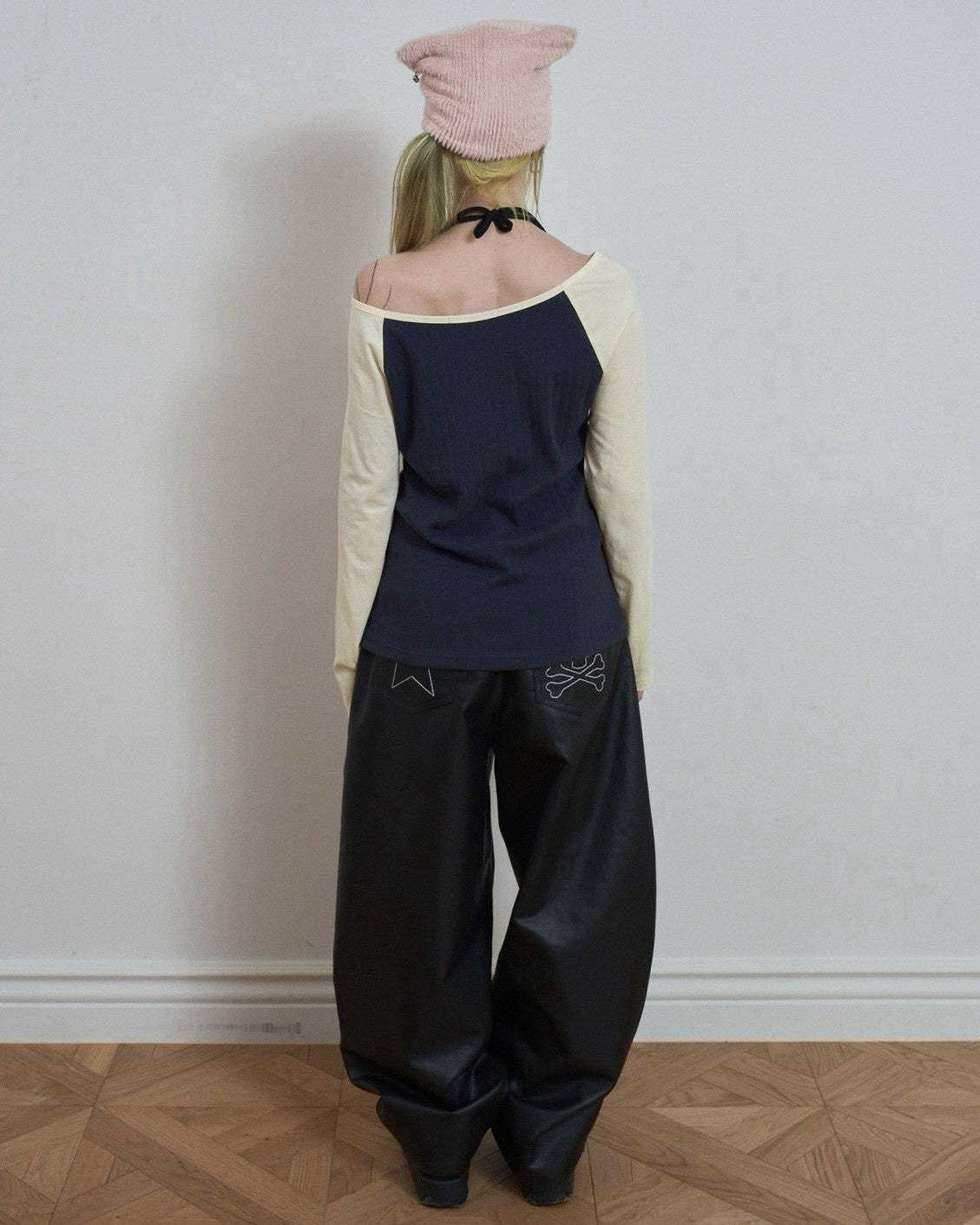 【SETUP-EXE】SKELETON RAGLAN TOP
