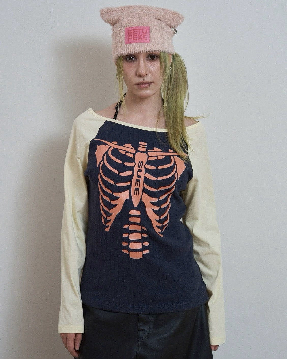 【SETUP-EXE】SKELETON RAGLAN TOP