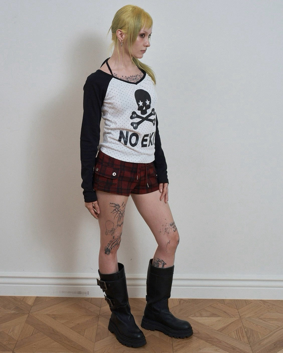 【SETUP-EXE】CHECK LOGO POCKET SHORTS