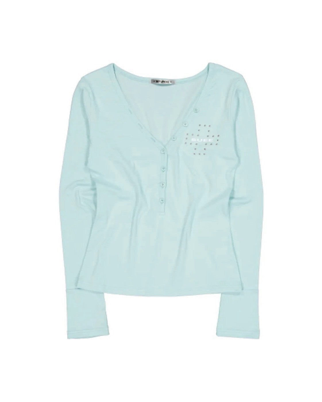 【SETUP-EXE】DEEP V-NECK BUTTON TOP