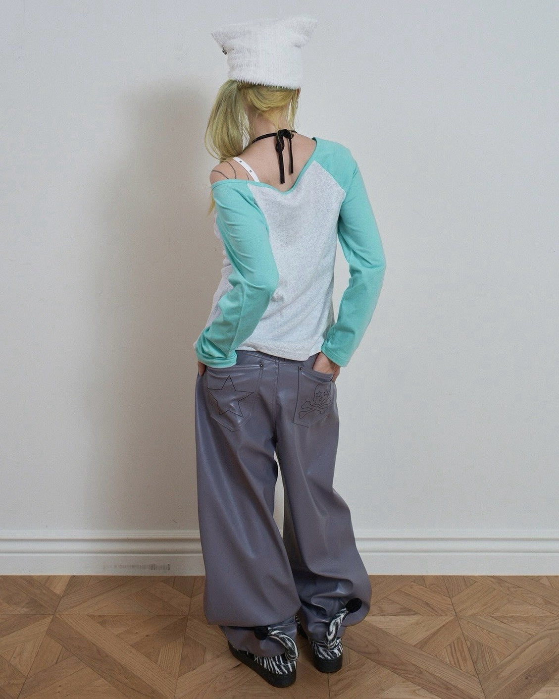 【SETUP-EXE】SKELETON RAGLAN TOP