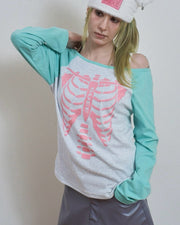 【SETUP-EXE】SKELETON RAGLAN TOP