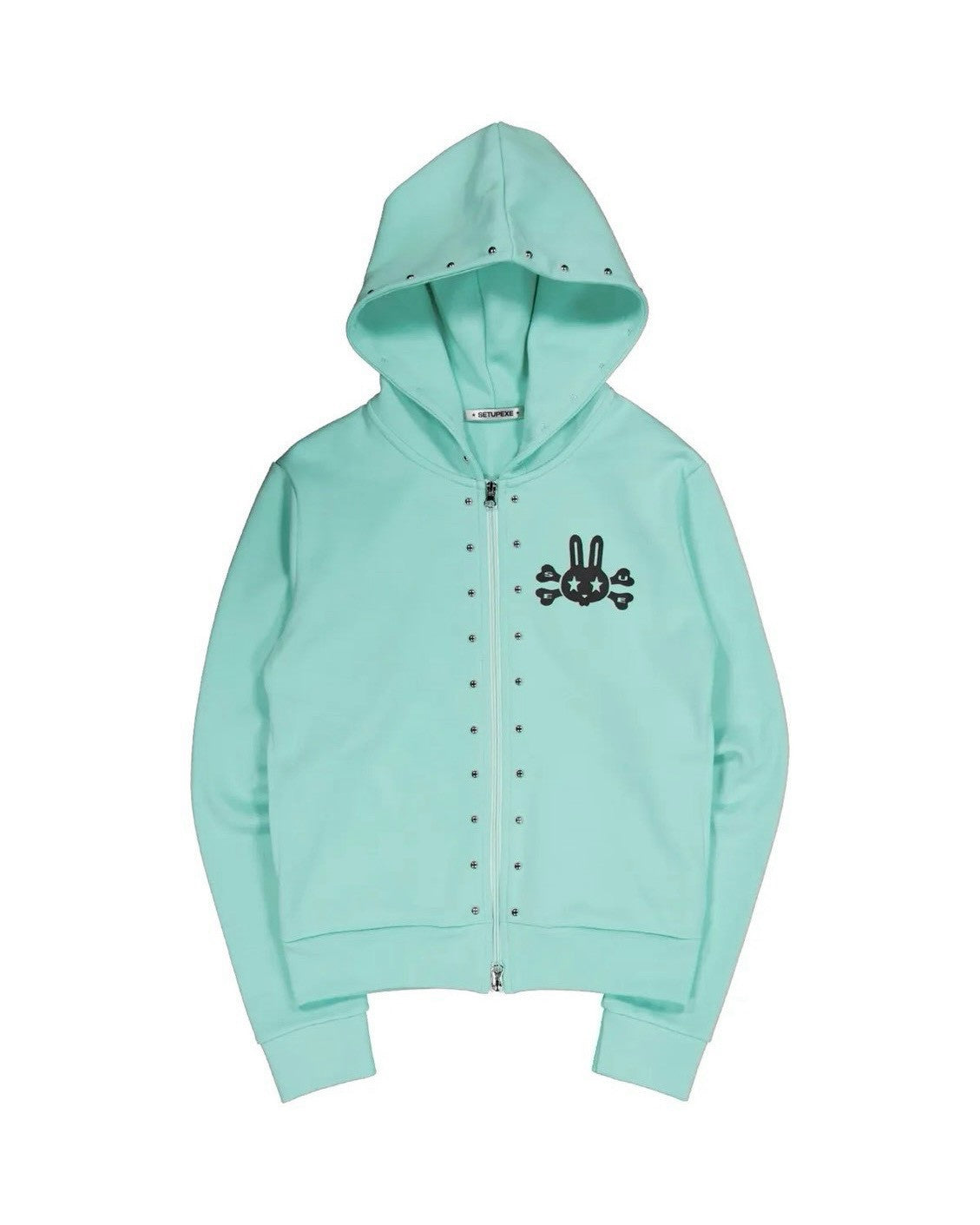 【SETUP-EXE】SKULL RABBIT SLIM HOODIE ZIP-UP