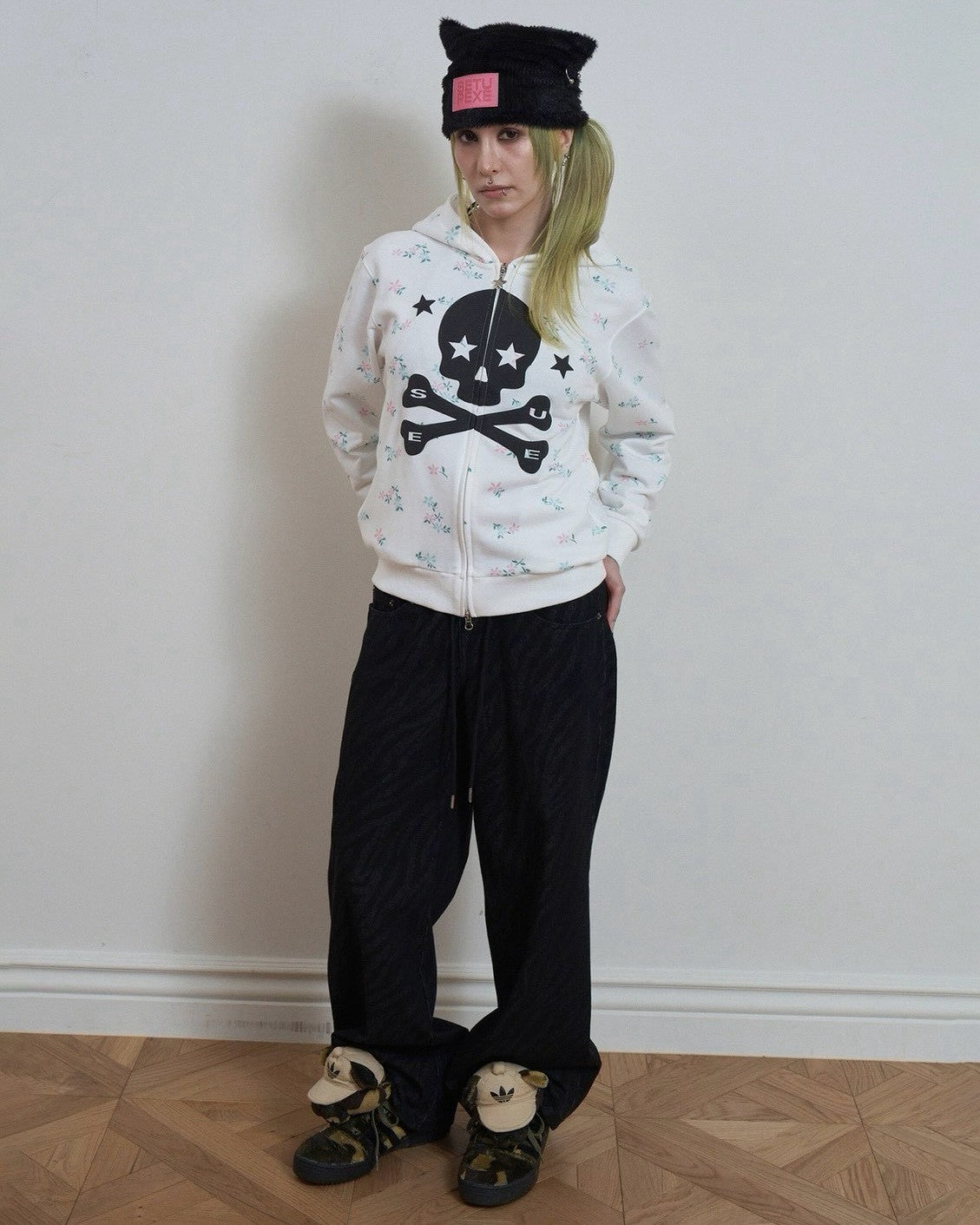 【SETUP-EXE】SKULL LOGO HOODIE ZIP-UP