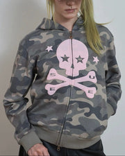 【SETUP-EXE】SKULL LOGO HOODIE ZIP-UP