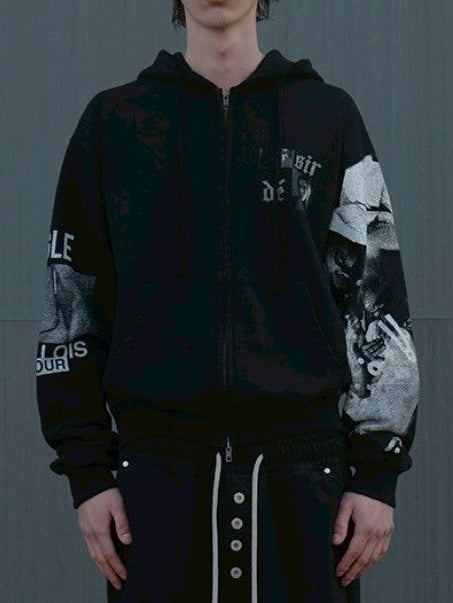 【SUNDAY OFF CLUB】Object Of Desire Zip up Hoodie