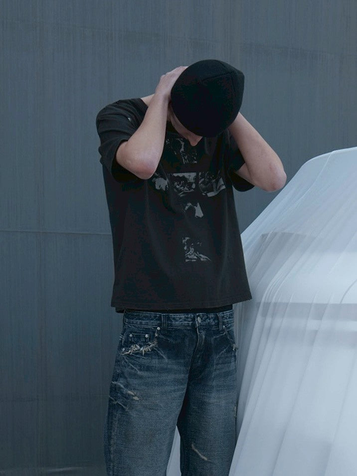 【SUNDAY OFF CLUB】Emmanuelle Cropped T-shirt