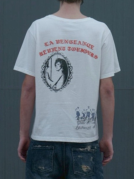 【SUNDAY OFF CLUB】Le Cercle Rouge Rhinestone T-Shirt