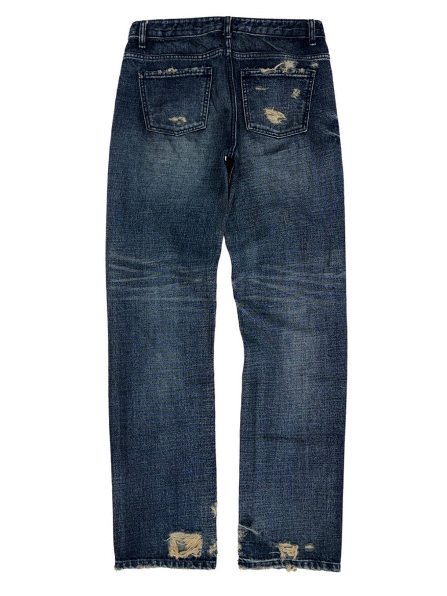 【SUNDAY OFF CLUB】Thrashed Straight Leg jeans