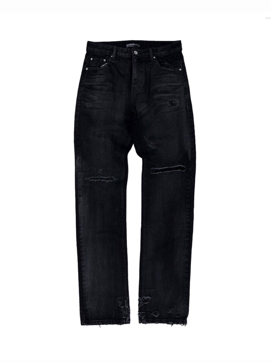 【SUNDAY OFF CLUB】Waxed Thrashed Straight Leg jeans
