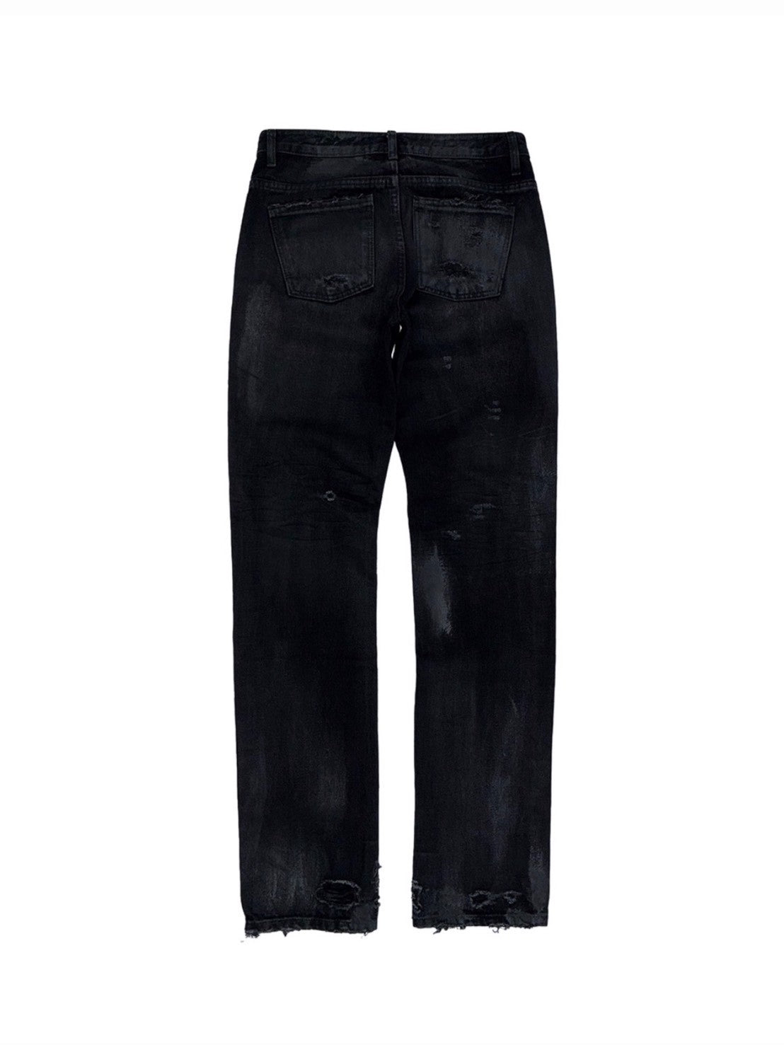 【SUNDAY OFF CLUB】Waxed Thrashed Straight Leg jeans