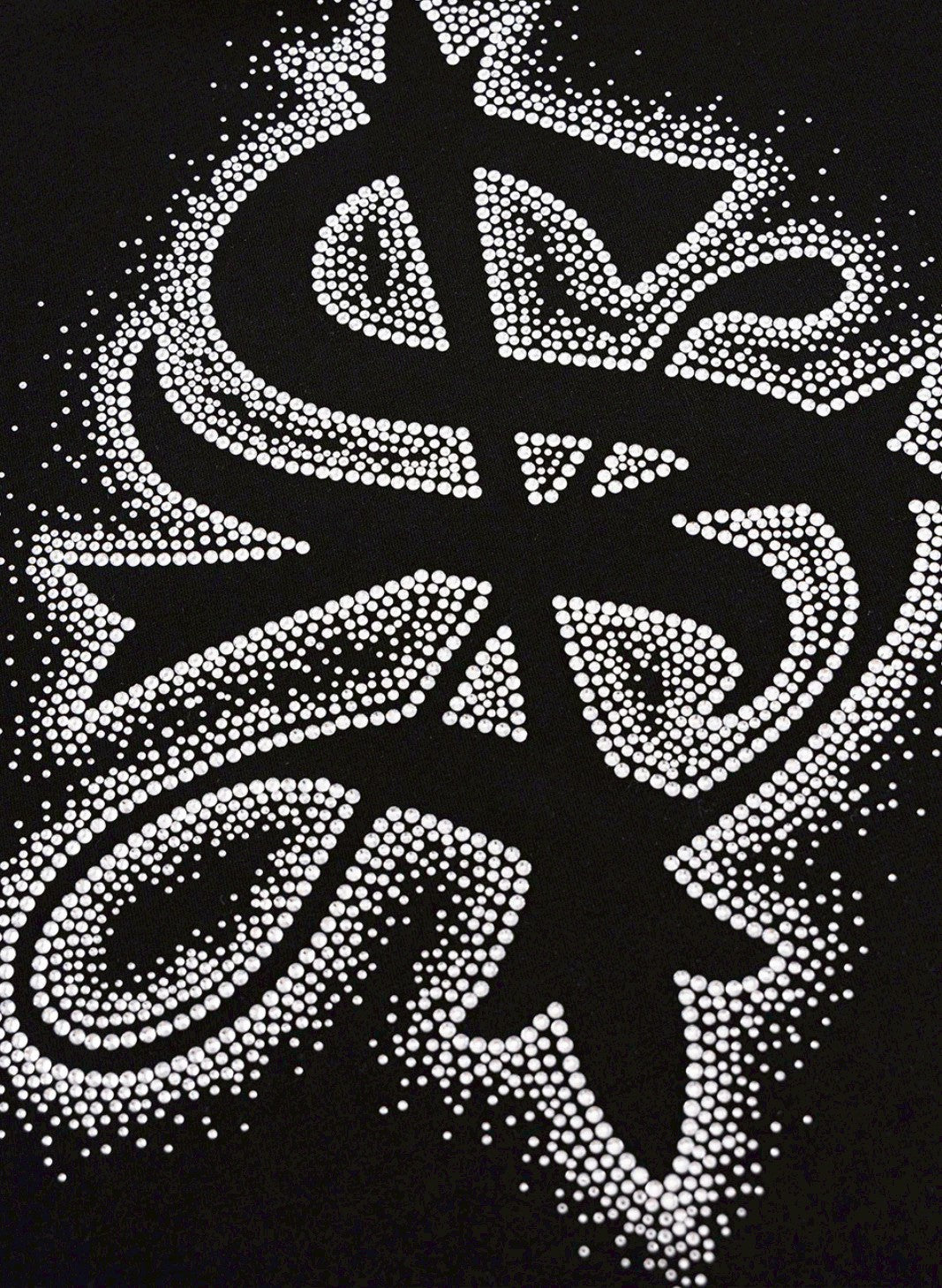 【SUPPLIER】Spray Cross Rhinestone Tee