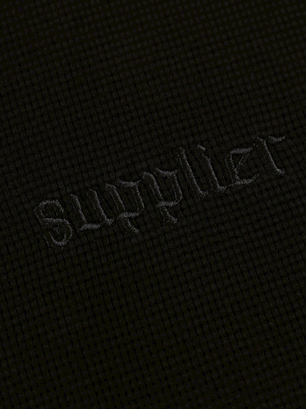 【SUPPLIER】Multiple Cross Leather Patch Thermal Zip Hoodie
