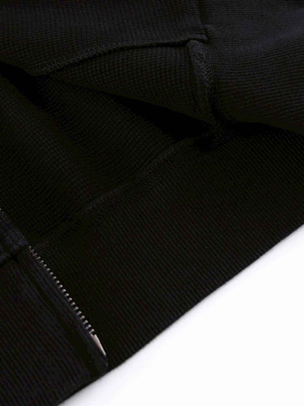 【SUPPLIER】Multiple Cross Leather Patch Thermal Zip Hoodie