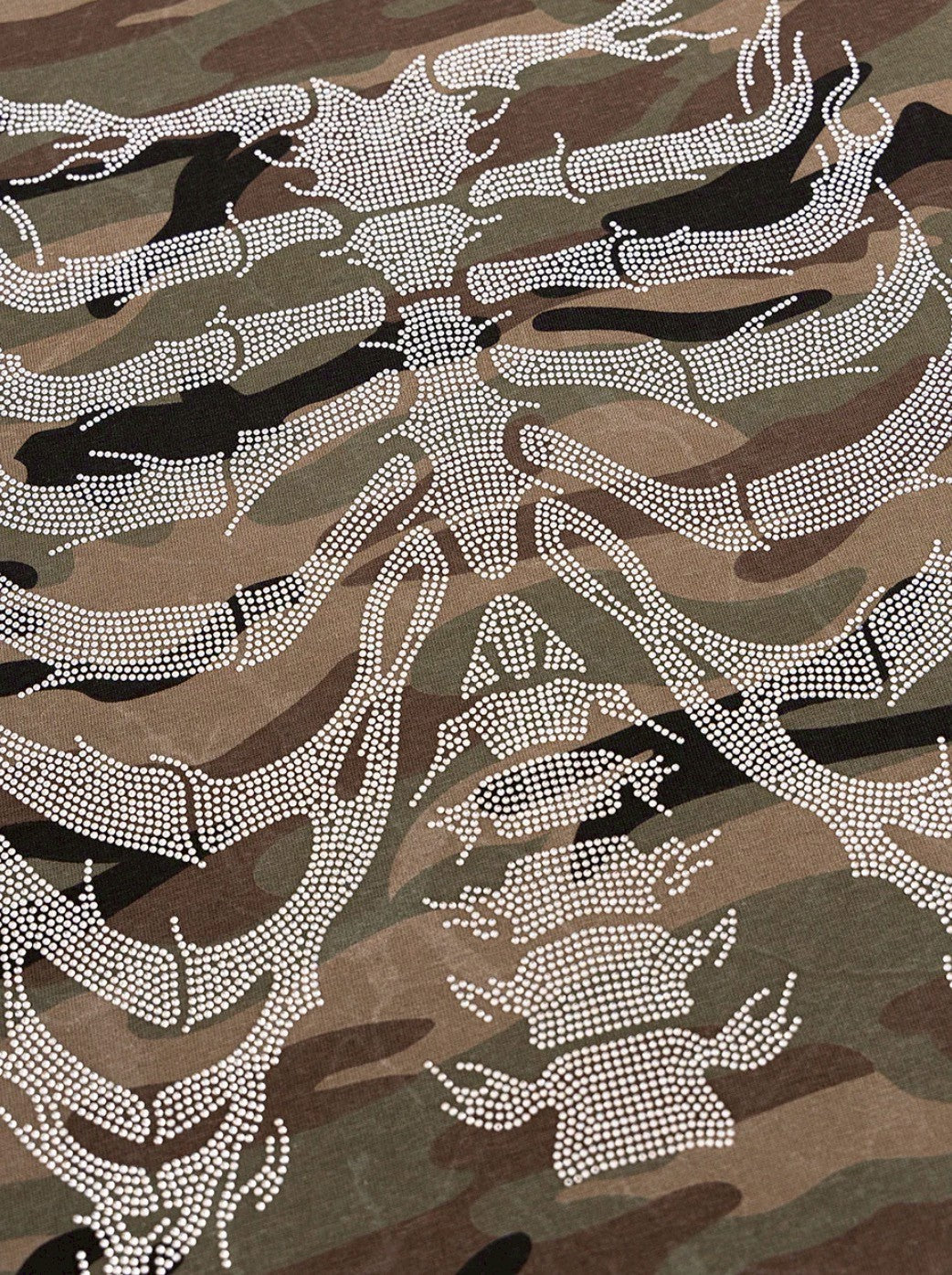 【SUPPLIER】Rhinestone Fire Bones Tee