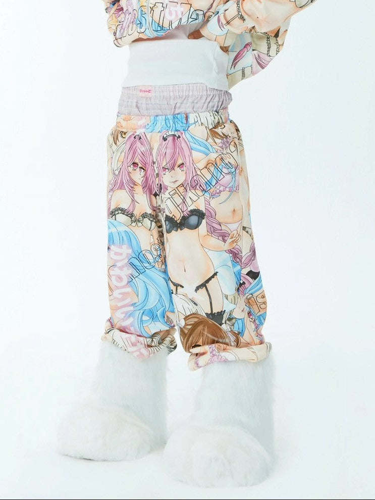 【SelfishGhost】Anime all-over print pants