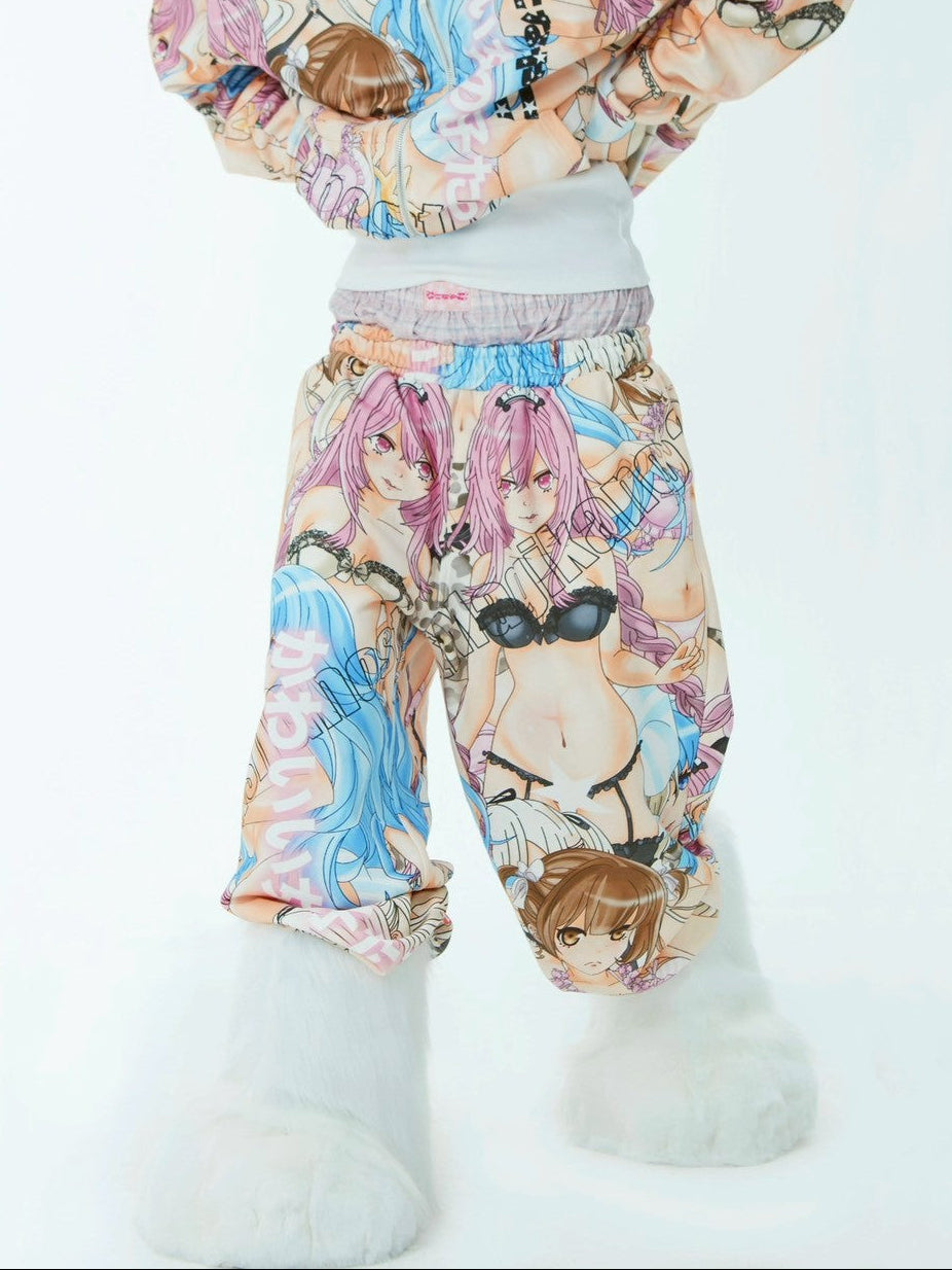【SelfishGhost】Anime all-over print pants
