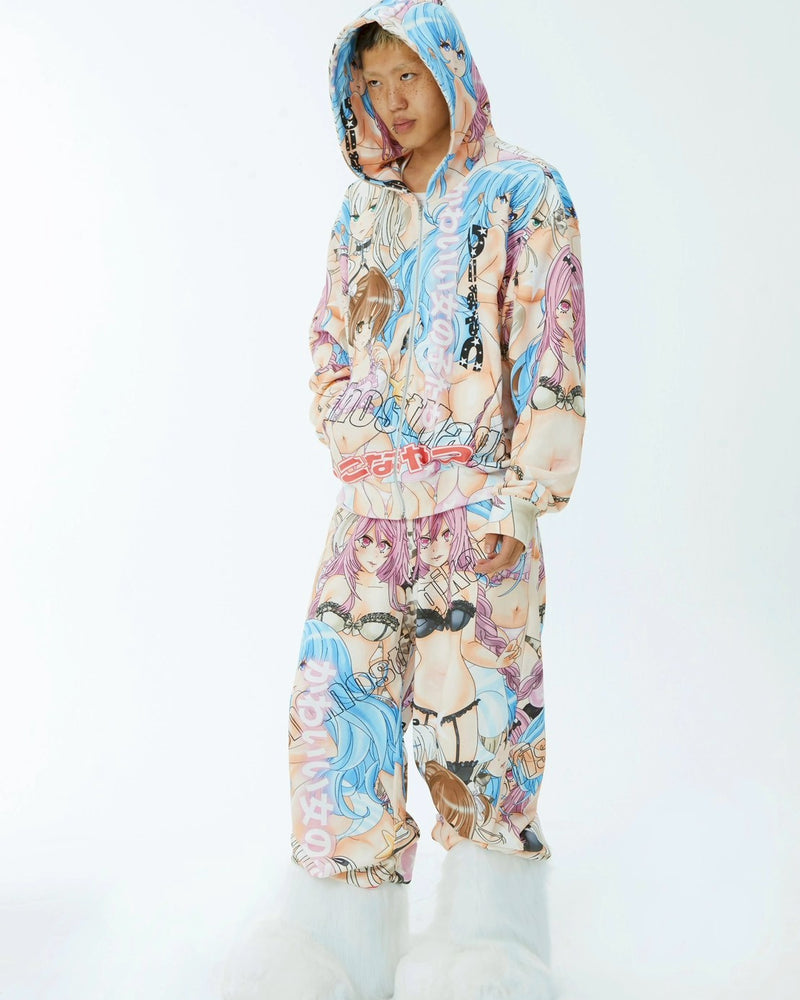 【SelfishGhost】Anime all-over print zip-up