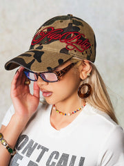 【SupBaby by SUPPLIER】Jewel Studs Embroidery Logo 6 Panel Cap