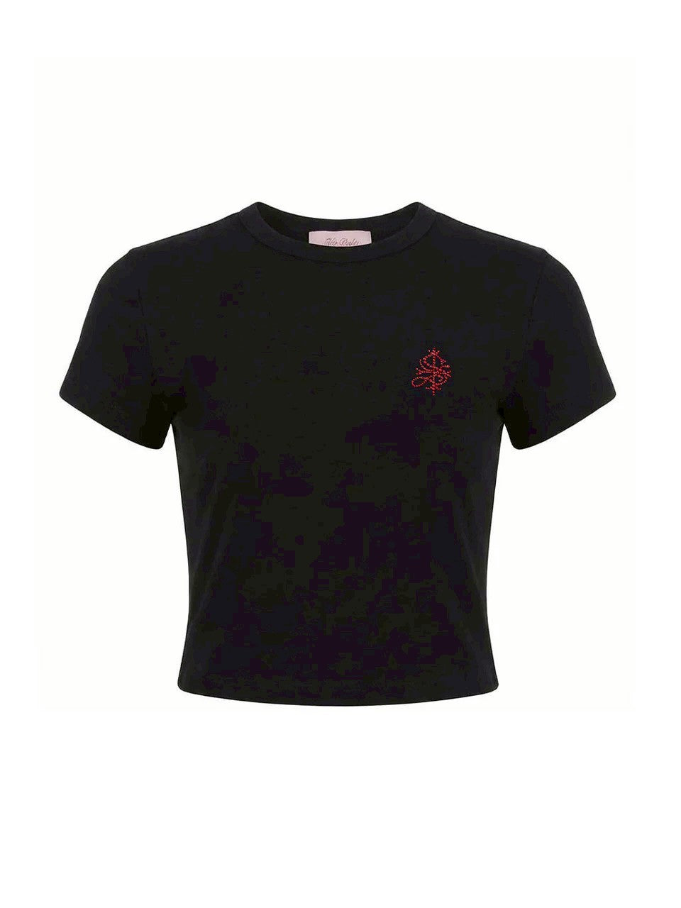 【SupBaby by SUPPLIER】Petit Cross Rhinestone Cropped Tee