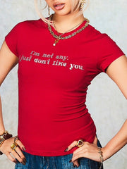 【SupBaby by SUPPLIER】I'm Not Shy Glitter Tee