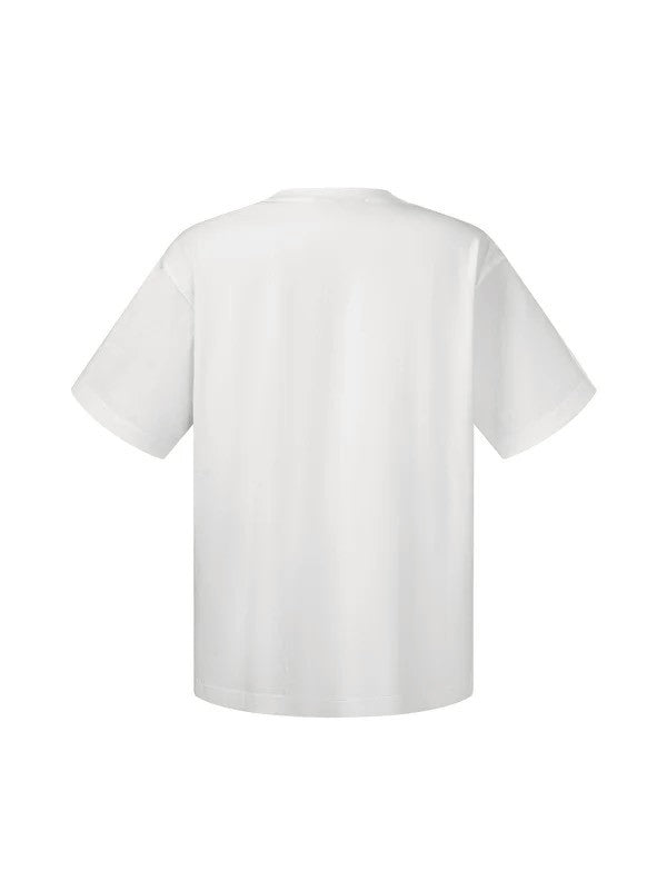 【The Boy Has No Patience】STAR EMBROIDERY PATCH & RHINESTONE S/S TEE