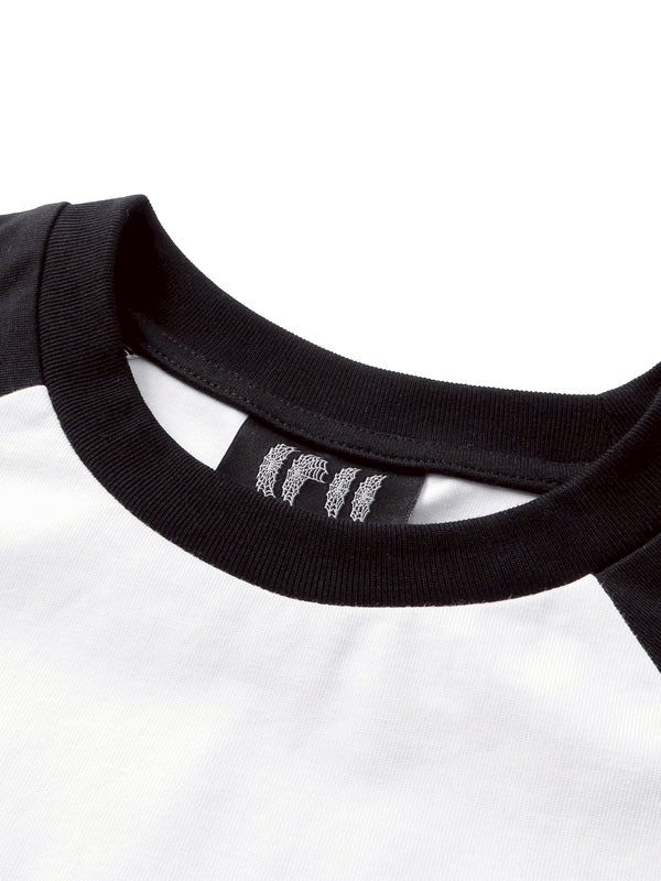 【The Boy Has No Patience】FLOCKED RAGLAN S/S TEE