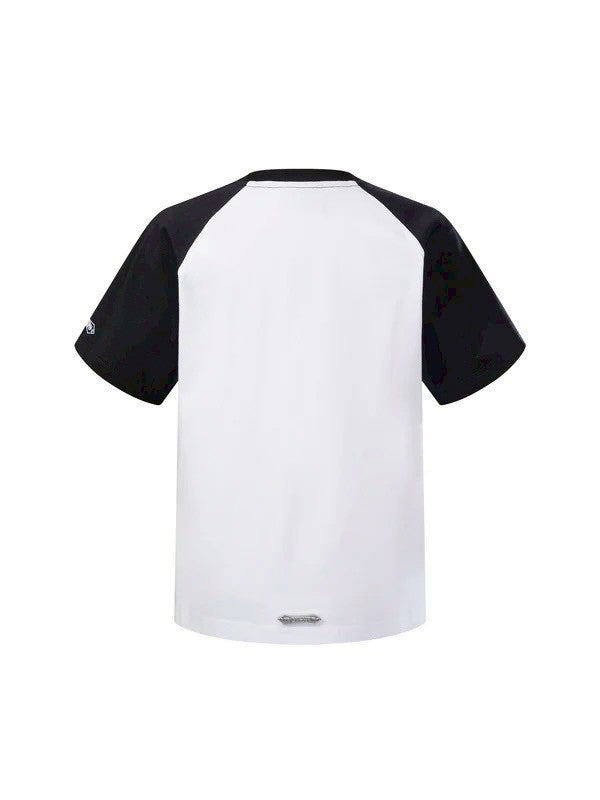 【The Boy Has No Patience】FLOCKED RAGLAN S/S TEE
