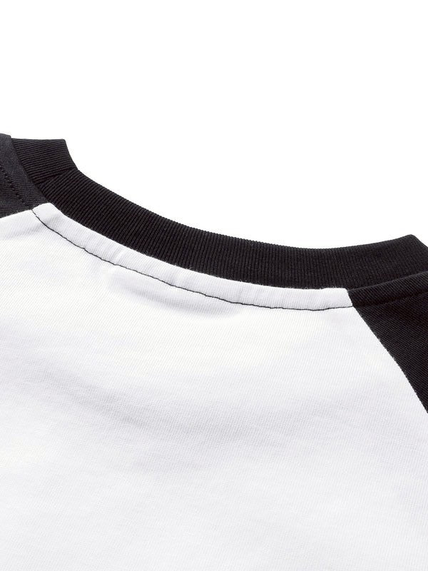 【The Boy Has No Patience】FLOCKED RAGLAN S/S TEE