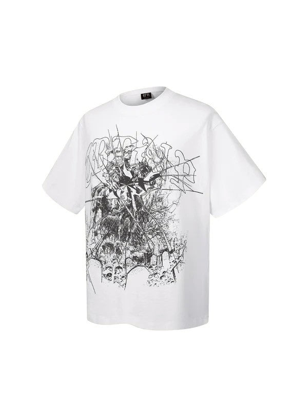 【The Boy Has No Patience】BROKEN RUINS PRINT S/S TEE