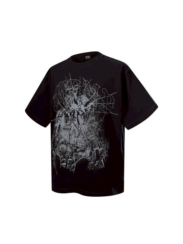 【The Boy Has No Patience】BROKEN RUINS PRINT S/S TEE