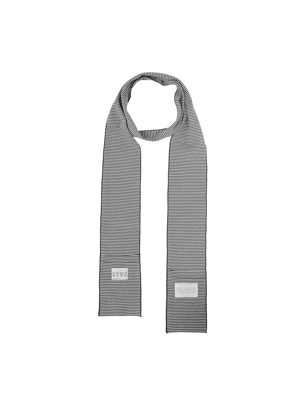 【TUOMIO】STRIPE POCKET SCARF