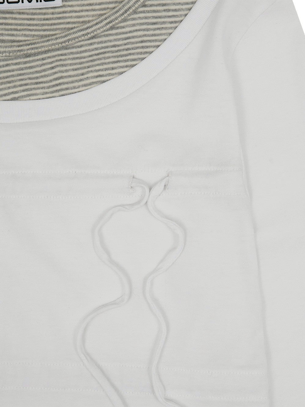 【TUOMIO】LAYERED TAIL RIBBON TOP