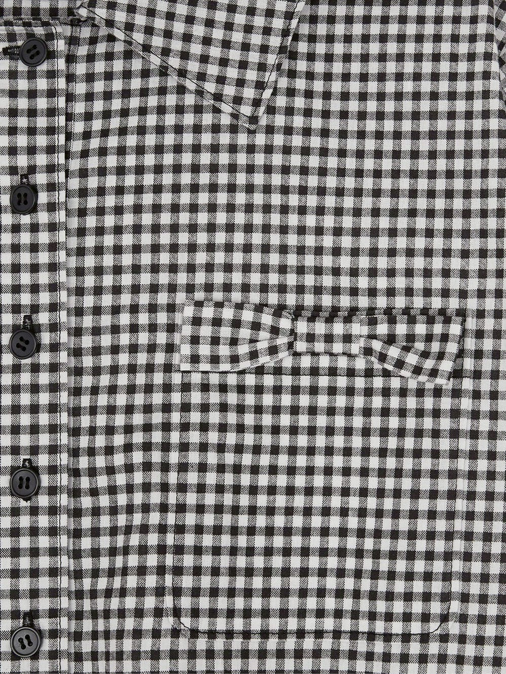 【TUOMIO】RUFFLE CHECK SHIRT
