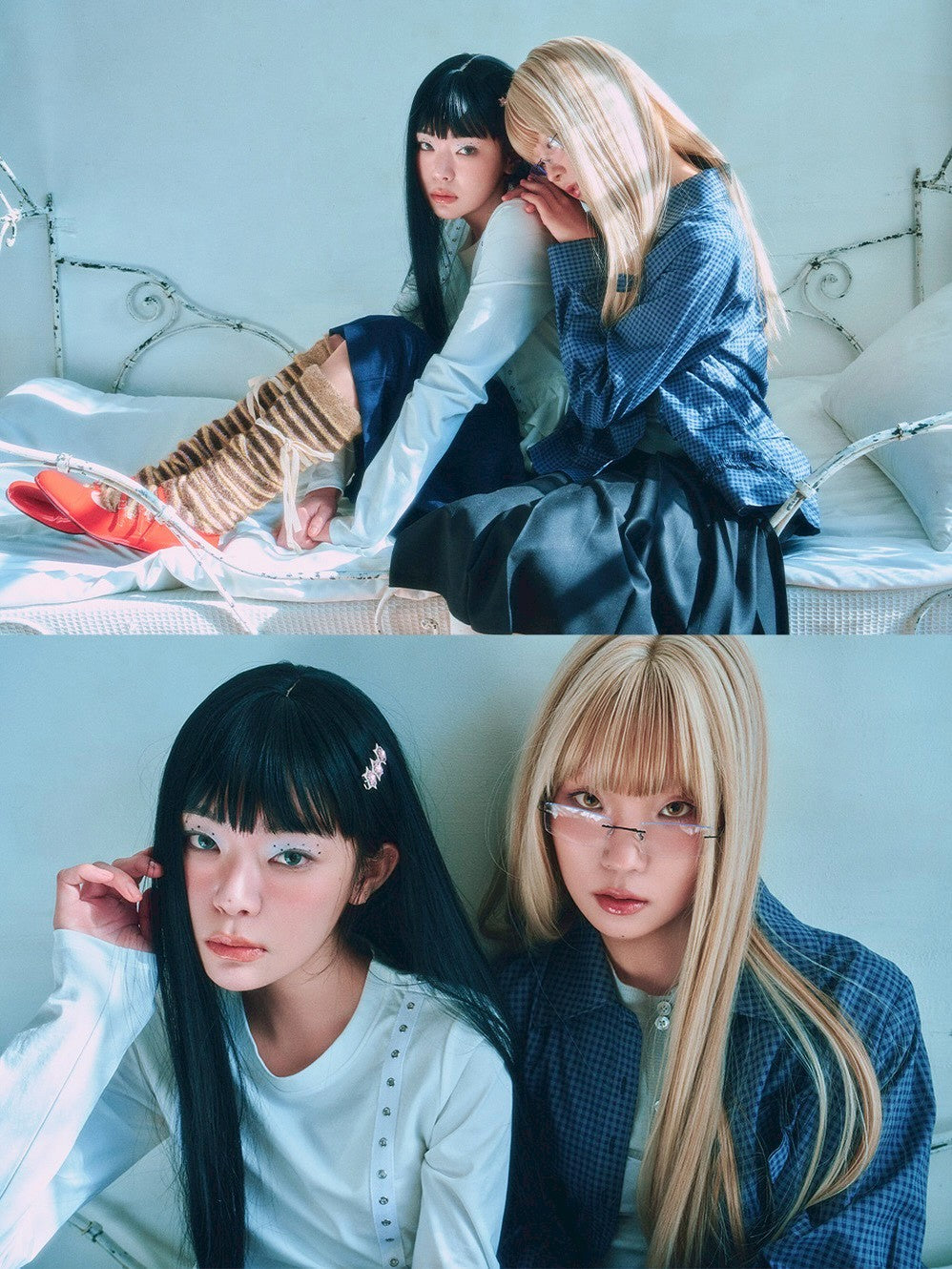 【TUOMIO】RUFFLE CHECK SHIRT