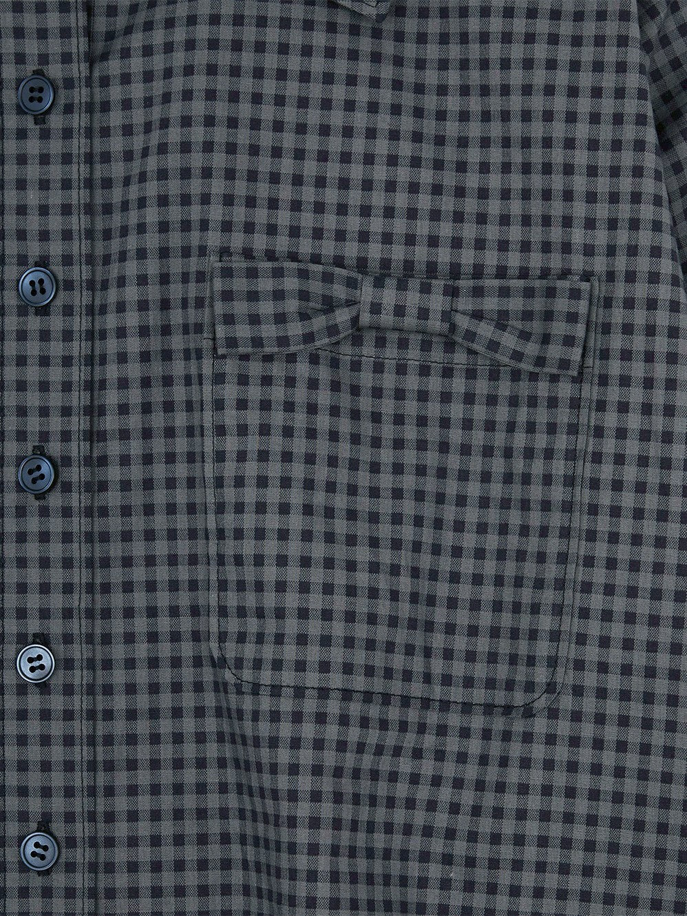 【TUOMIO】RUFFLE CHECK SHIRT