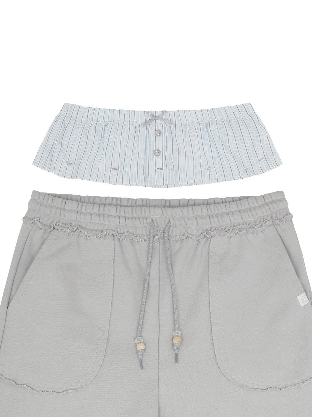 【TUOMIO】DETACHABLE BERMUDA SWEATPANTS