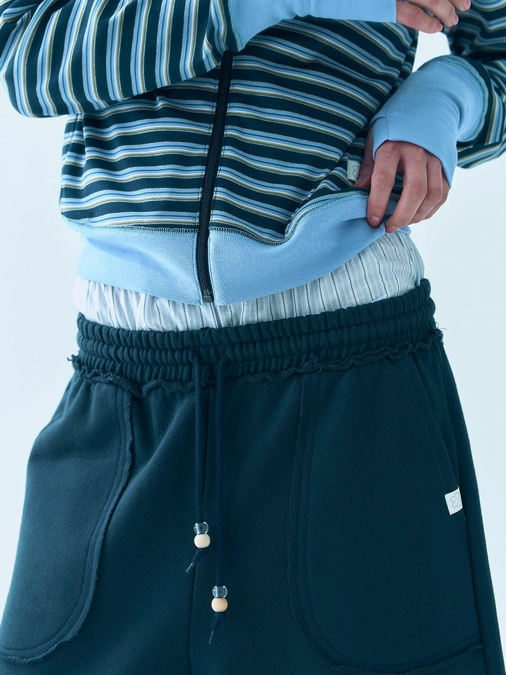 【TUOMIO】DETACHABLE BERMUDA SWEATPANTS