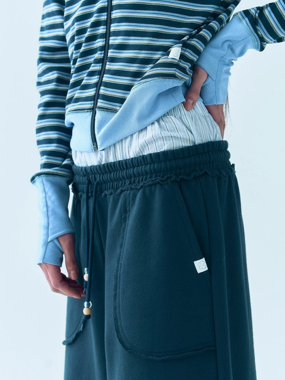 【TUOMIO】DETACHABLE BERMUDA SWEATPANTS