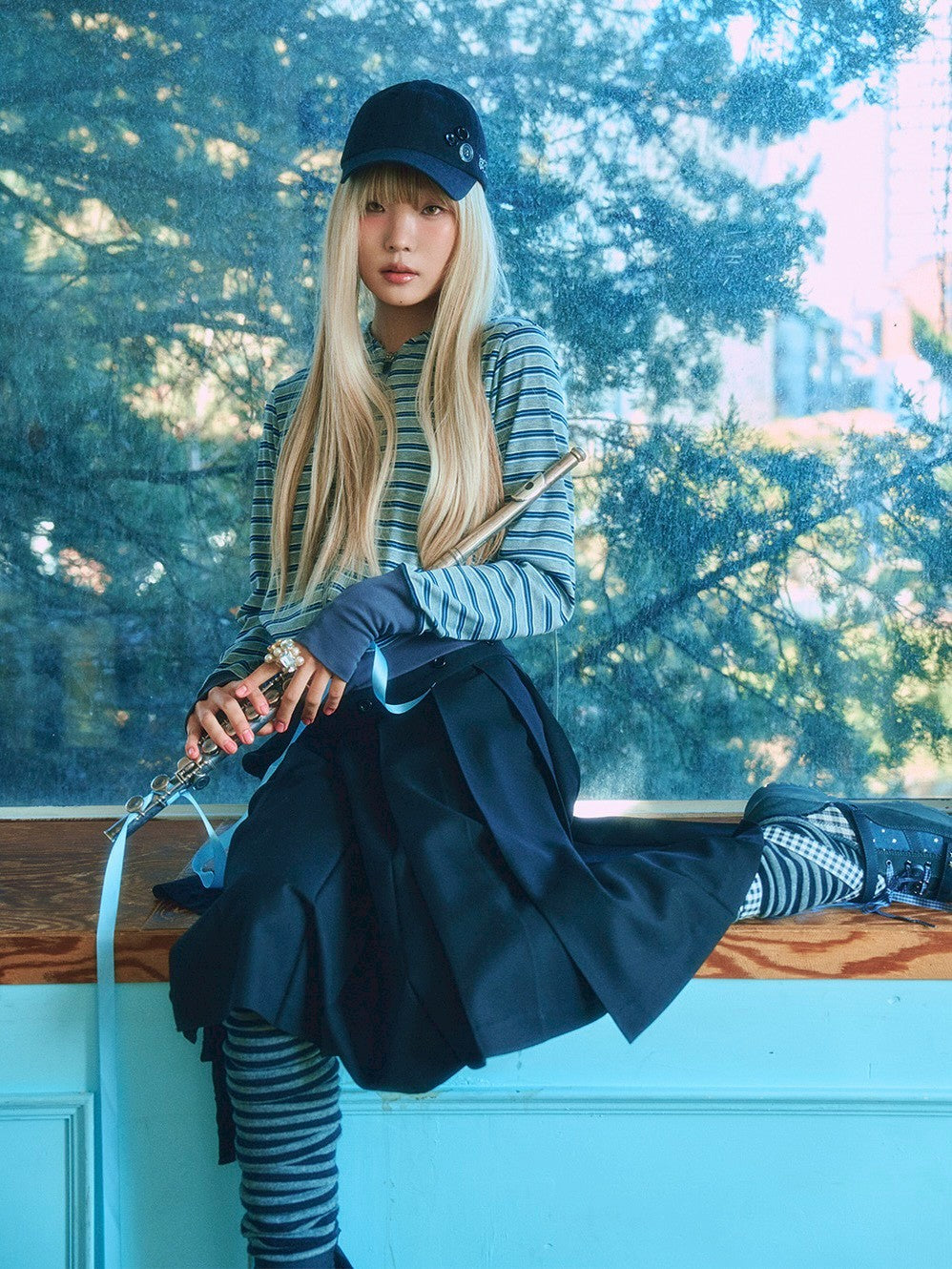 【TUOMIO】BUTTON RIBBON CAP