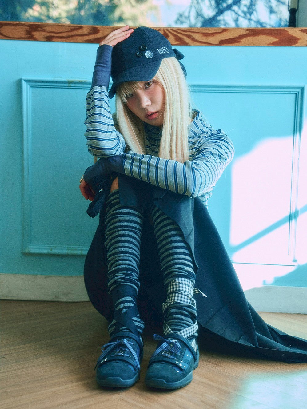 【TUOMIO】BUTTON RIBBON CAP