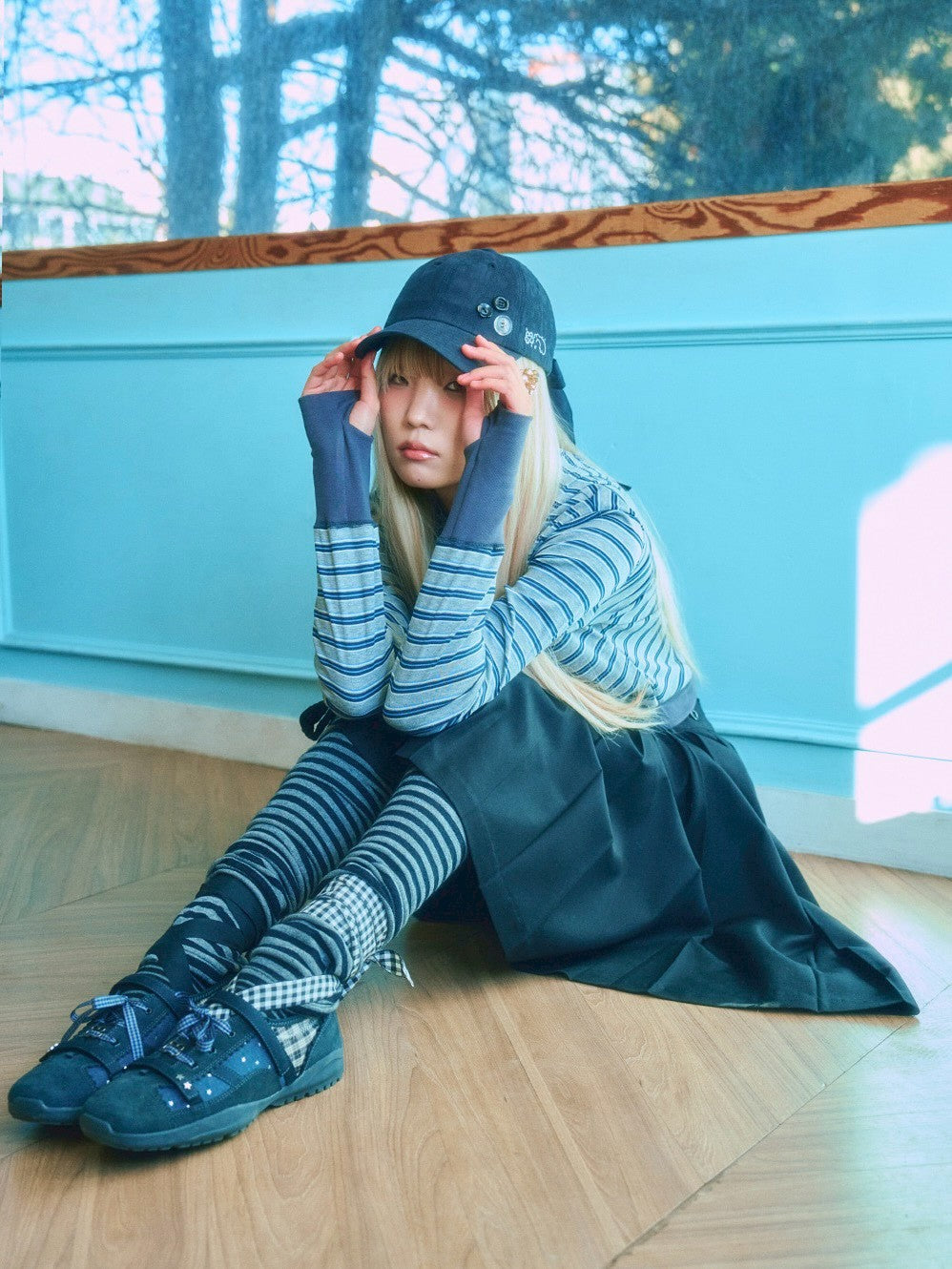 【TUOMIO】BUTTON RIBBON CAP