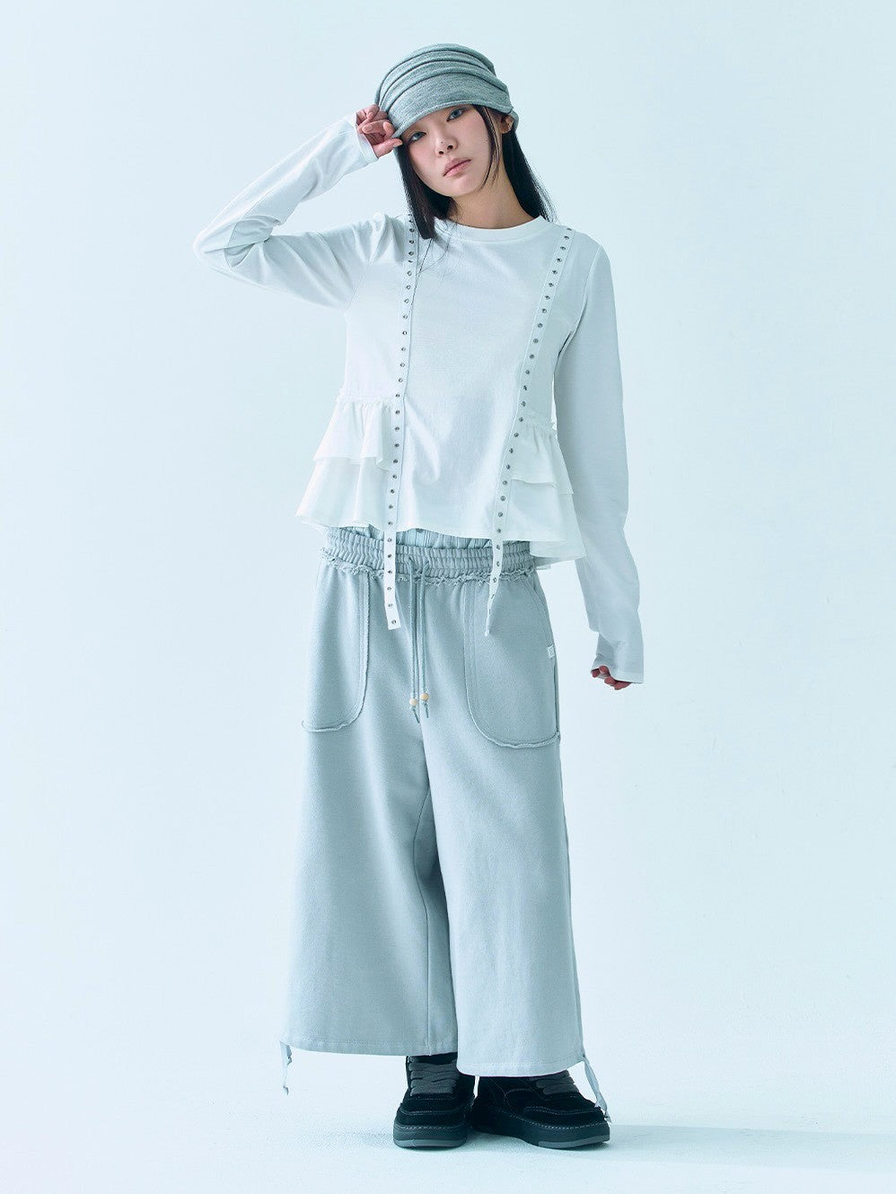 【TUOMIO】DETACHABLE BERMUDA SWEATPANTS