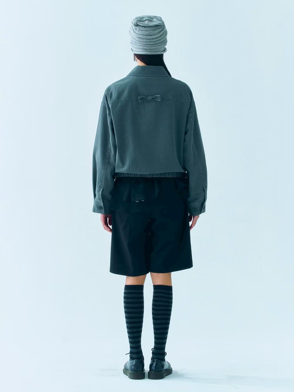 【TUOMIO】STRIPE GLITTER BEANIE