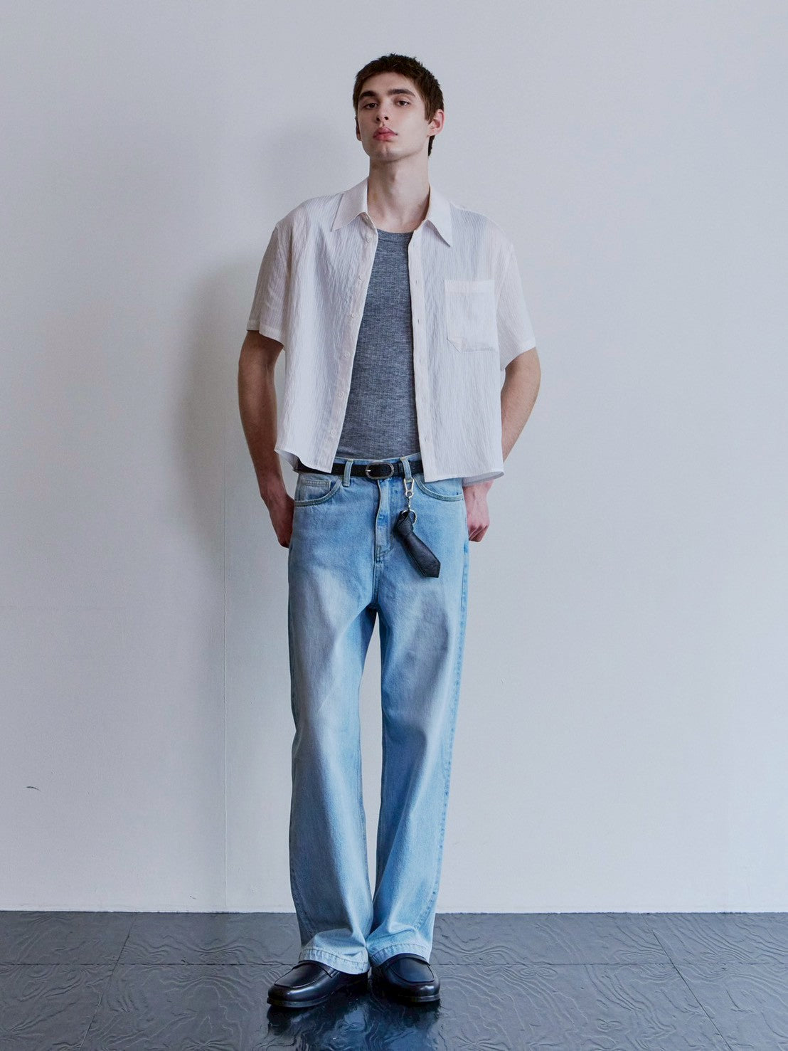 【Waviness】Fluted Ribbed Sleeveless