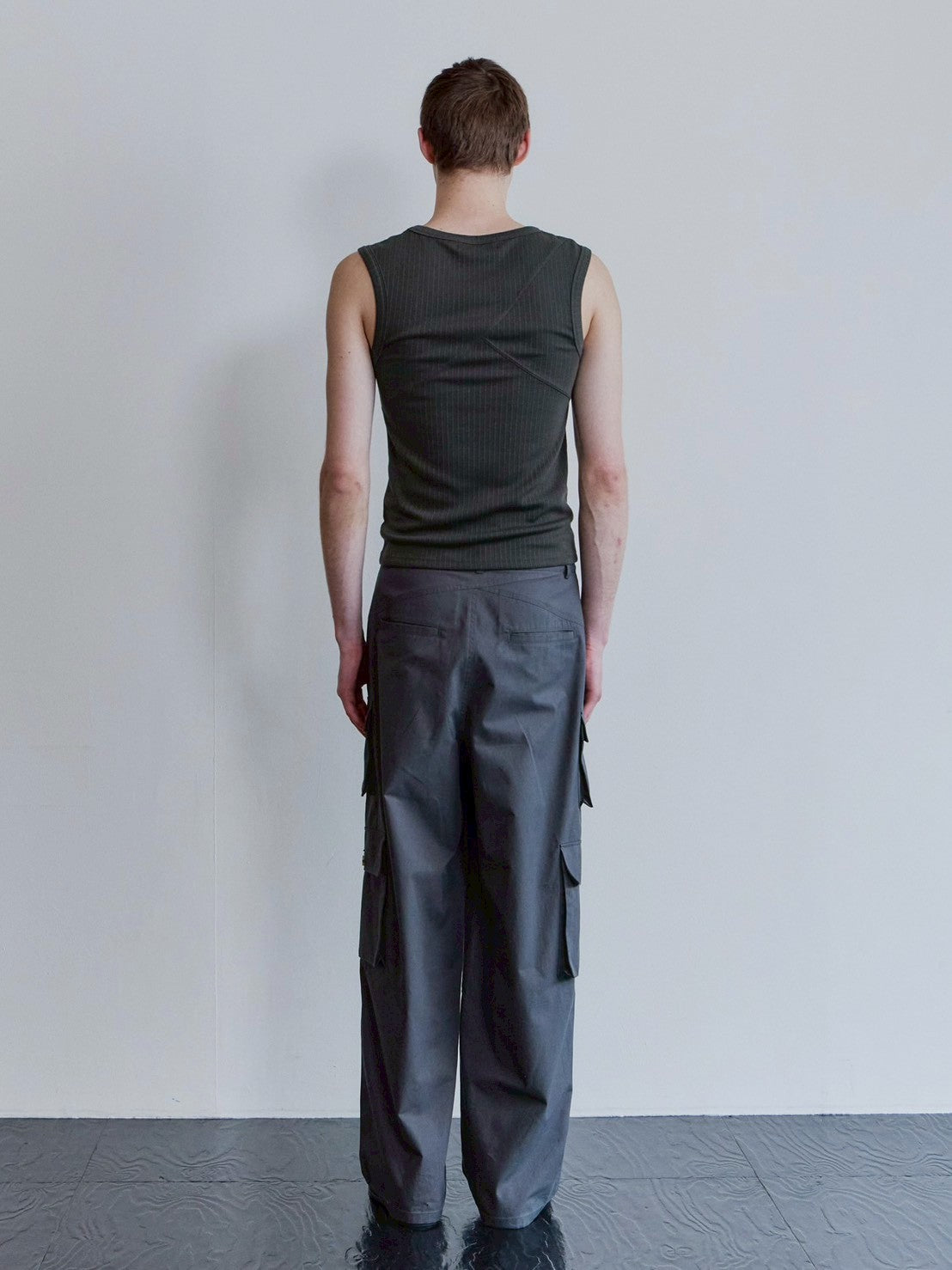 【Waviness】Fluted Ribbed Sleeveless