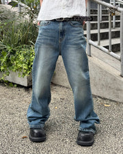 受注制【Chikashitsu +】signature flare denim pants (2color)