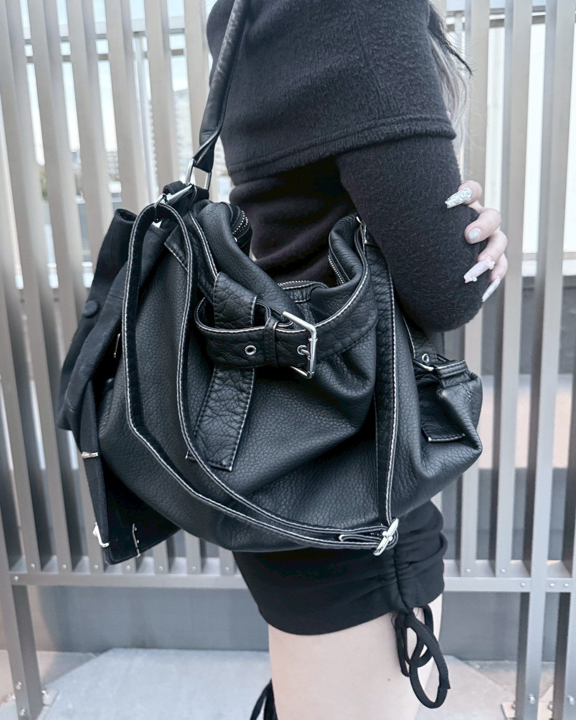 受注制【nmtc+】2way belt vintage shoulder Bag (3color)