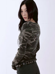【runningHIGH】CAMOUFLAGE L/S TEE